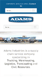 Mobile Screenshot of adamsindustriesinc.com